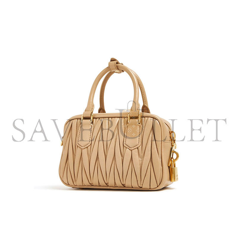 MIU MIU ARCADIE MATELASSÉ HANDBAG 5BB123 (19*13*6cm)